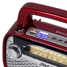 Load image into Gallery viewer, Portable AM/FM Radio with Bluetooth, Rechargeable Battery, and High Power - SB2006