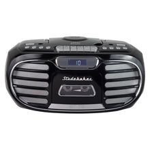 Load image into Gallery viewer, Retro Edge Big Sound Bluetooth Boombox with CD/Cassette Player-Recorder/AM-FM Stereo Radio with Metal Grill - SB2150A