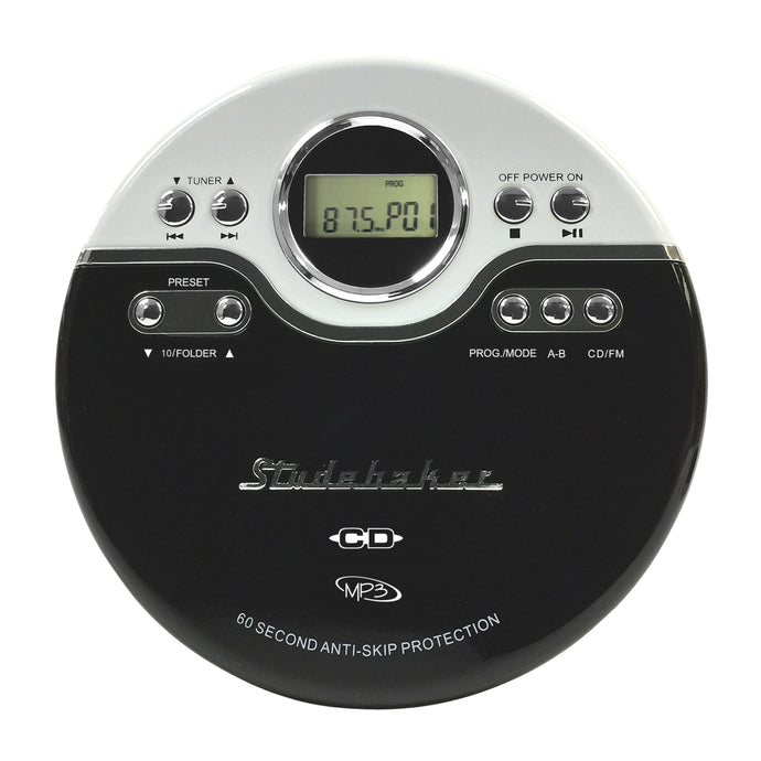 Joggable Personal CD/MP3 Player with Bookmark Feature and FM PLL Radio - SB3703B