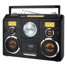 Load image into Gallery viewer, Sound Station Portable Stereo Boombox with Bluetooth/CD/AM-FM Radio/Cassette Recorder - SB2140