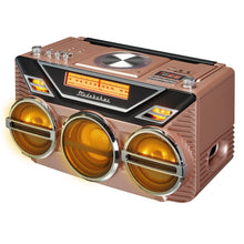 Load image into Gallery viewer, Studebaker Avanti Stereo Boombox with CD, FM Stereo Radio, Bluetooth Receive & Transmit, LED Light Show and 15W Subwoofer for High Power Bass - SB2165
