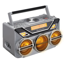 Load image into Gallery viewer, Studebaker Avanti Stereo Boombox with CD, FM Stereo Radio, Bluetooth Receive & Transmit, LED Light Show and 15W Subwoofer for High Power Bass - SB2165