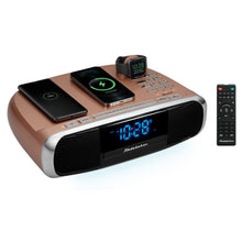 Load image into Gallery viewer, Studebaker Workstaton HiFi Music System with FM Radio, CD, and Qi Wireless Charging Station - SB5050