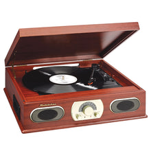 Load image into Gallery viewer, Wooden Turntable with AM/FM Radio &amp; Cassette Player - SB6052
