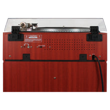 Load image into Gallery viewer, Floor Stand Turntable, Bluetooth Receiver, CD Player, FM Radio, Wood Cabinet, 3W RMS Speakers x 2 - SB6059