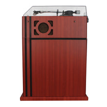 Load image into Gallery viewer, Floor Stand Turntable, Bluetooth Receiver, CD Player, FM Radio, Wood Cabinet, 3W RMS Speakers x 2 - SB6059