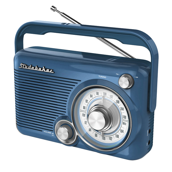 Portable AM/FM Radio - Nostalgic Retro Design - SB2002