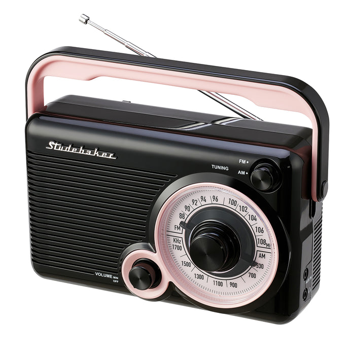 Portable AM/FM Radio - Nostalgic Retro Design - SB2002