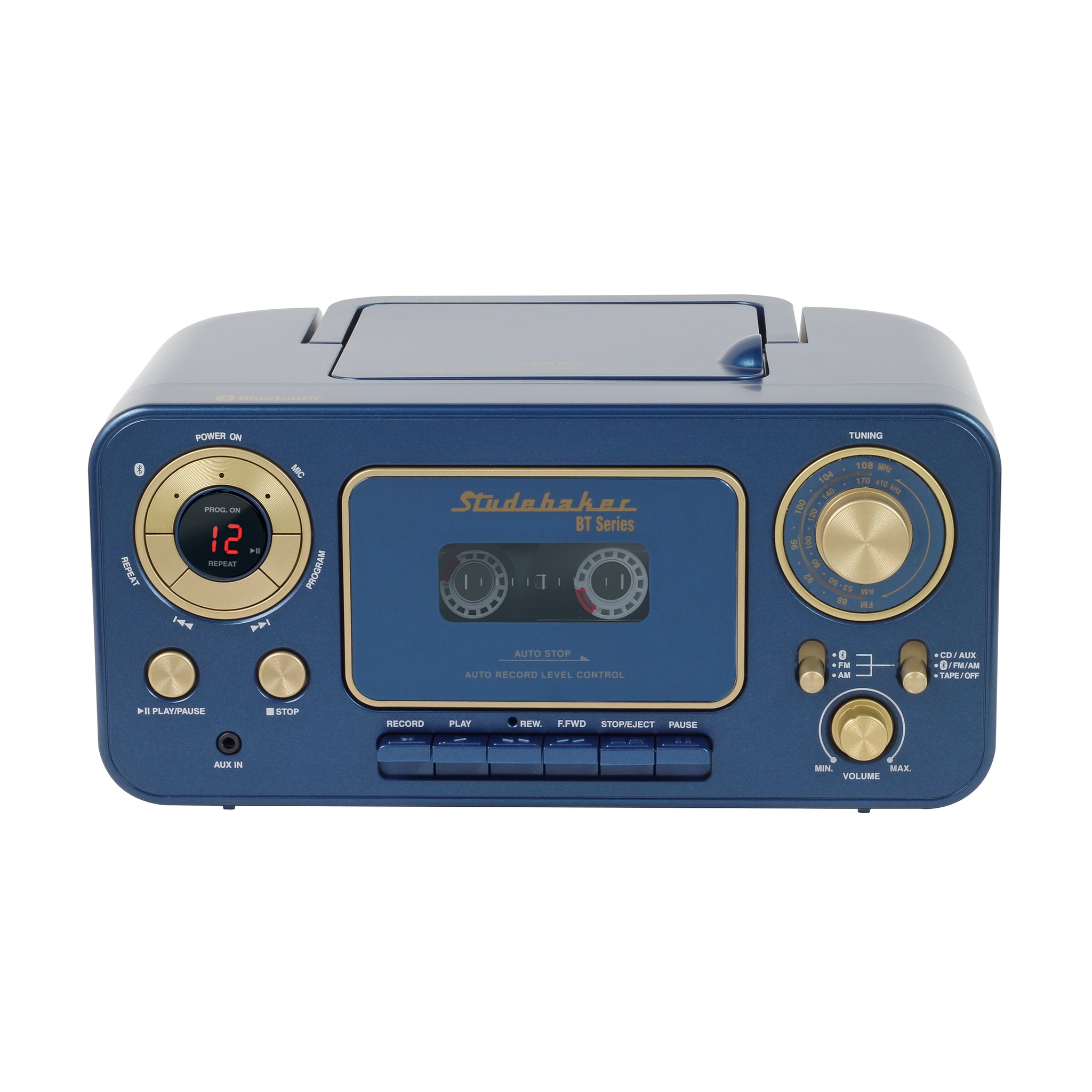 Portable Stereo CD Player with Bluetooth, AM/FM Stereo Radio