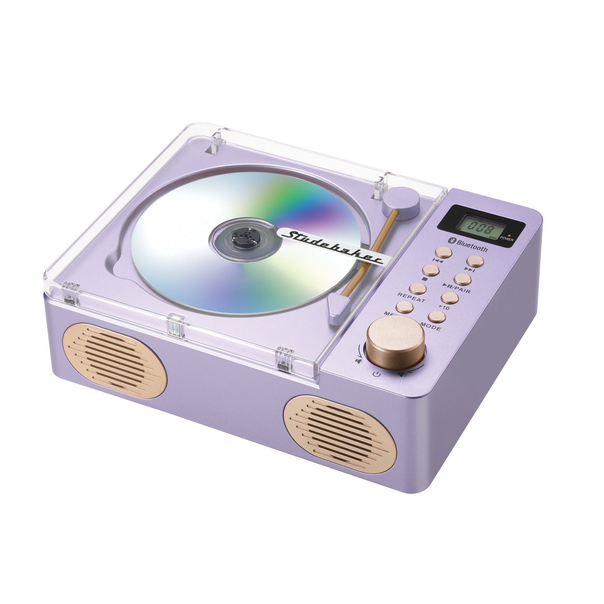 Studebaker SB3720 Retro CD Player with FM Radio and Bluetooth Connecti ...