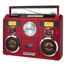 Load image into Gallery viewer, Sound Station Portable Stereo Boombox with Bluetooth/CD/AM-FM Radio/Cassette Recorder - SB2140

