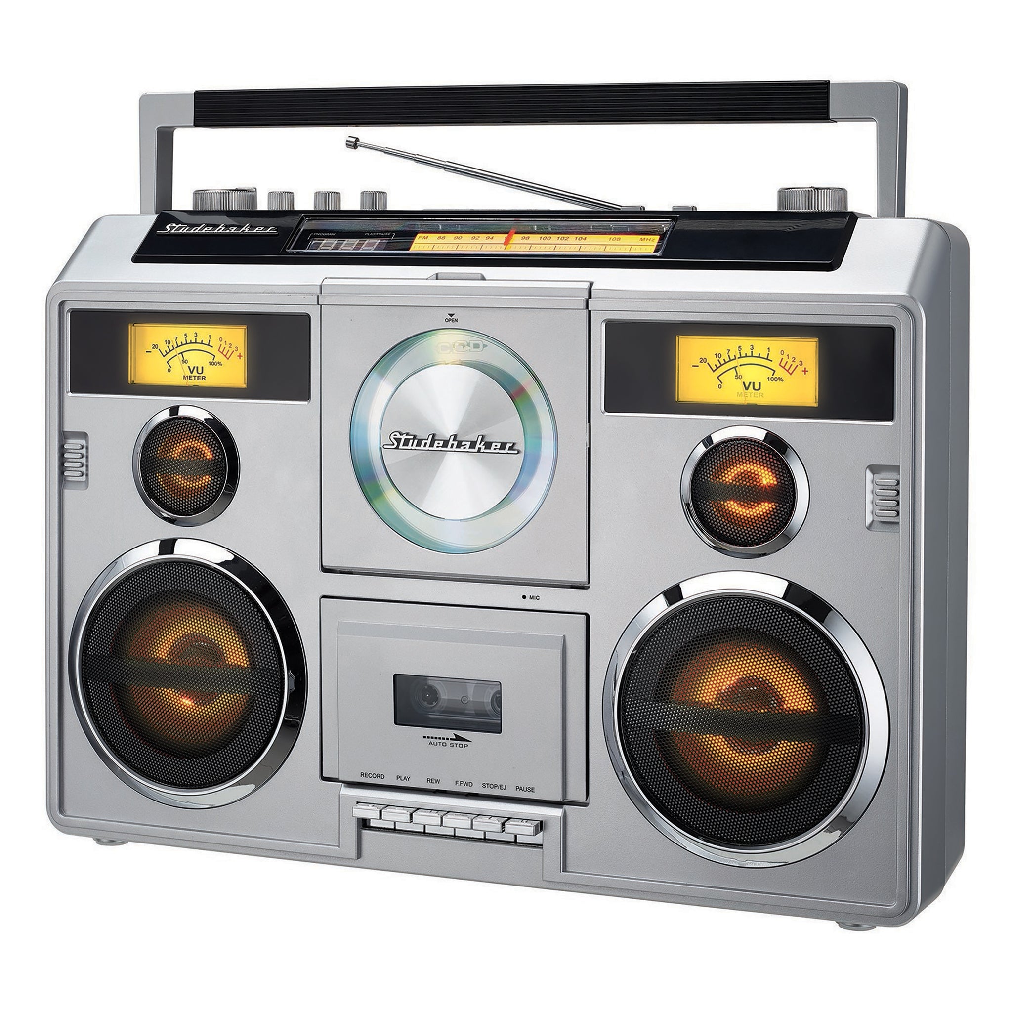 studebaker ポータブルラジカセ　SB2140 Sound Station Portable Stereo Boombox with Bluetooth/CD/AM-FM