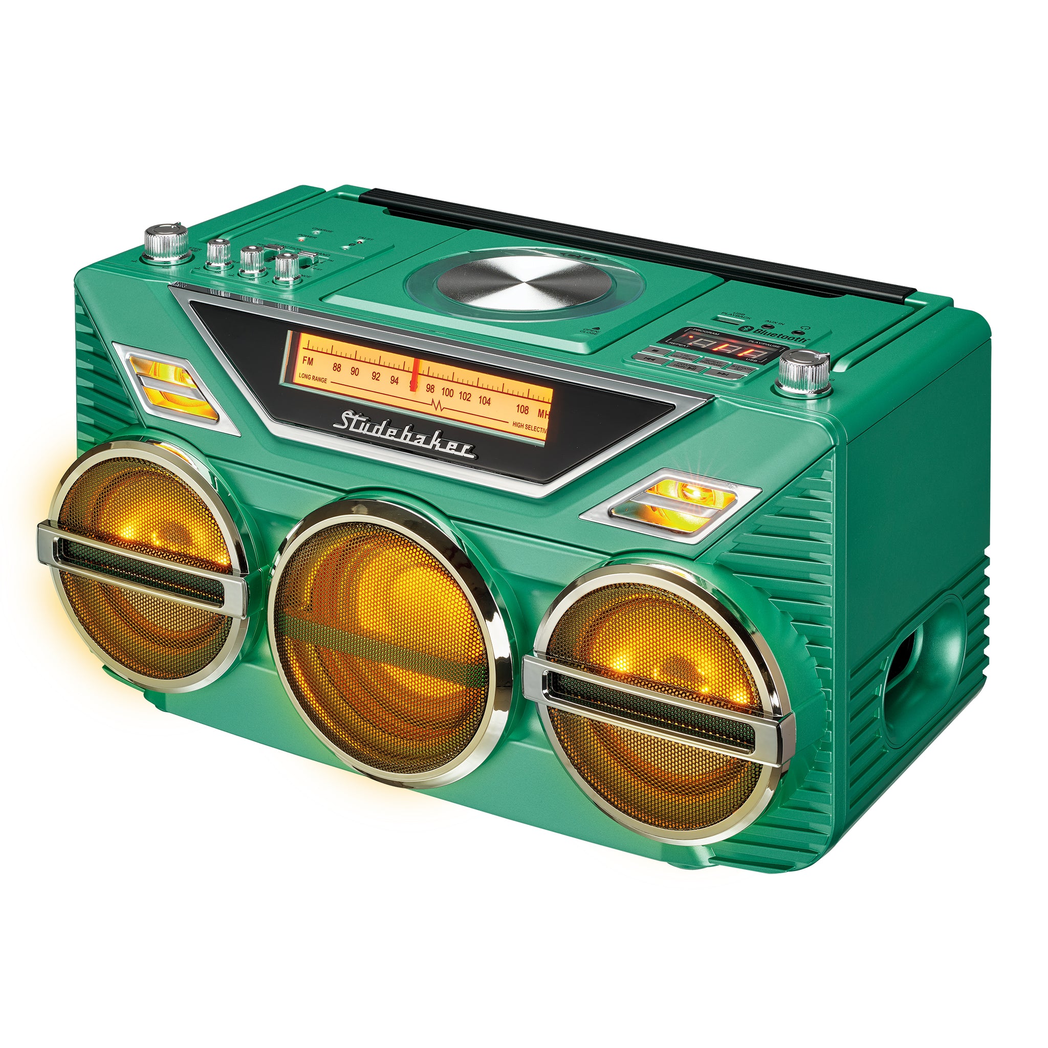 Studebaker Avanti Stereo Boombox with CD, FM Stereo Radio
