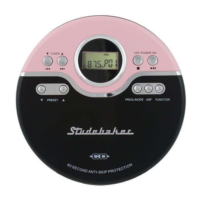 Retro Joggable Personal CD Player with FM Radio - SB3703