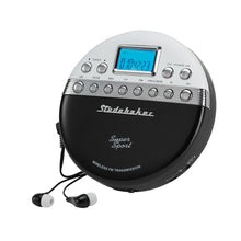Load image into Gallery viewer, Super Sport Portable CD Player Plays CDs Wirelessly Through Car Radio Includes FM Stereo Radio - SB3705

