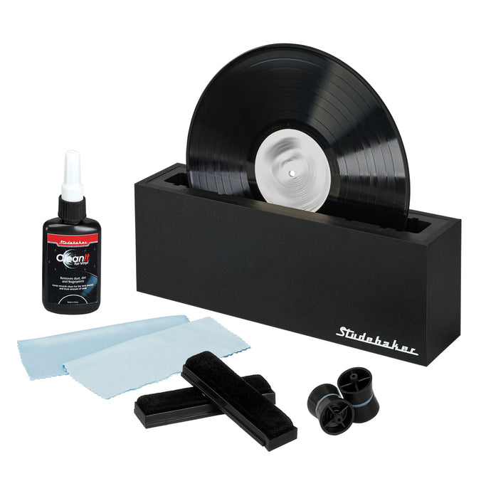 Vinyl Record Cleaning System with Cleaning Solution and Soft Pads Included - SB450