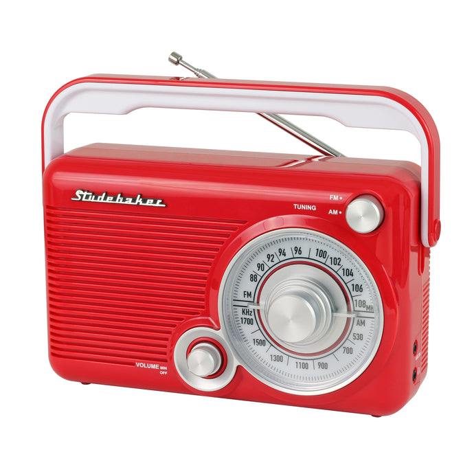 Portable AM/FM Radio - Nostalgic Retro Design - SB2002