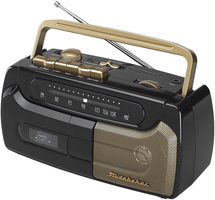Retro Portable Cassette Player/Recorder with FM Radio - SB2127